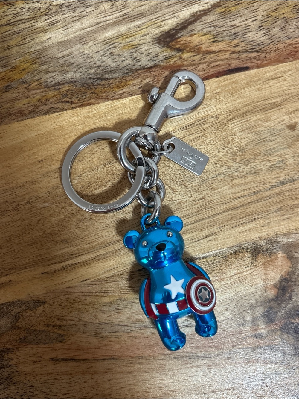 Coach x Marvel Captain America bear bag charm Metal